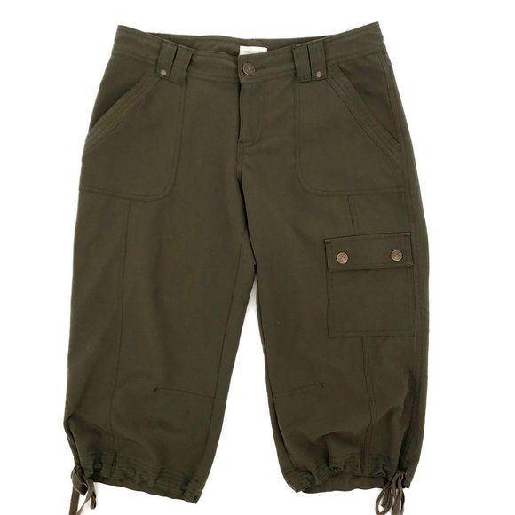 Maurices Pants - Maurices Army Green Capri  Cargo Pant 5/6